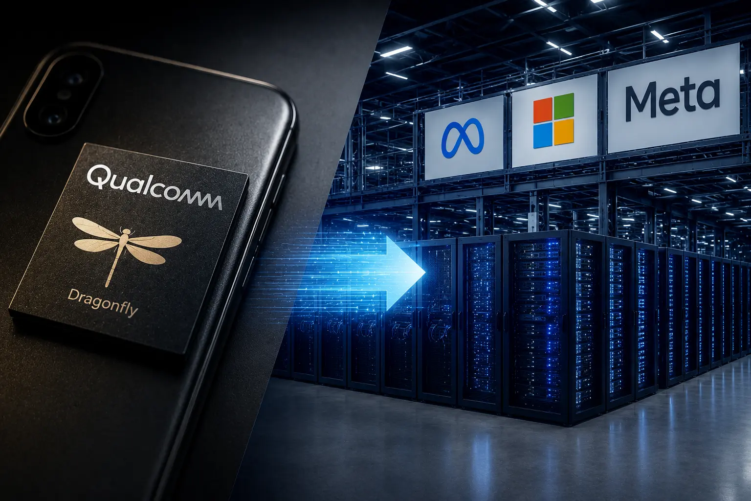 高通 و «Dragonfly»: از غول موبایل تا معمار «کارخانه‌های هوش مصنوعی» – ورود با مشتریانی در سطح متا و مایکروسافت